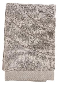 Szarobeżowy bawełniany ręcznik frotte 30x30 cm Time – Zone
