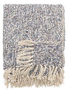 Szaroniebieski koc z mieszanki lnu 130x160 cm Ocean – Bloomingville