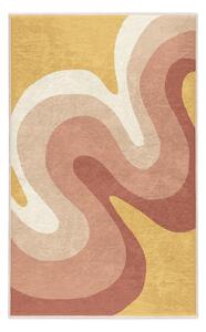 Żółto-szaroróżowy dywan odpowiedni do prania 160x230 cm Strawberry Creamsicle – Mila Home