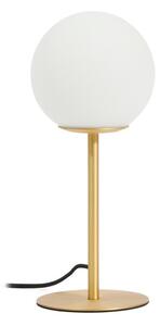 Lampa stołowa w biało-złotym kolorze ze szklanym kloszem (wysokość 35 cm) Brisia – Kave Home