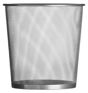 Biurowy metalowy kosz na śmieci w kolorze matowego srebra 12 l Den – Premier Housewares