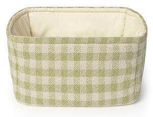 Jasnozielony tekstylny dziecięcy kosz na zabawki 30x20x20 cm Swan Matcha – Lorena Canals