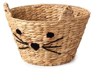 Dziecięcy kosz na zabawki z hiacyntu wodnego w naturalnym kolorze ø 35x26 cm Cat – Compactor