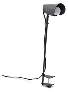 Czarna metalowa lampa stołowa z klipsem (wysokość 51 cm) Jula – Kave Home