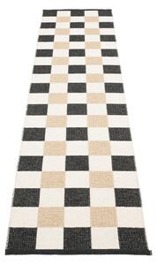 Czarno-kremowy chodnik odpowiedni na zewnątrz 70x300 cm Pix Black Vanilla – Pappelina