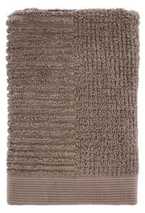Szarobrązowy bawełniany ręcznik frotte 50x70 cm Classic – Zone