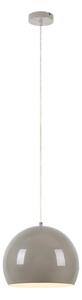 Szarobeżowa lampa wisząca z metalowym kloszem ø 28 cm Pop – Markslöjd