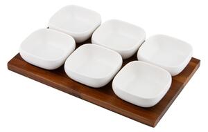 Biały porcelanowy zestaw misek do serwowania 6 szt. Essentials – Ladelle