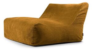 Musztardowy sztruksowy worek do siedzenia Sofa Lounge – SLOWDOWN