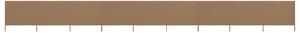 Parawan 9-skrzydłowy z tkaniny, 1200x80 cm, kolor taupe