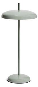 Jasnozielona lampa stołowa LED ze ściemniaczem z metalowym kloszem (wysokość 35 cm) Porte – Kave Home