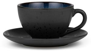 Czarno-niebieska ceramiczna filiżanka do cappuccino 240 ml Gastro Dark Blue/Black – Bitz