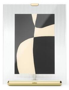 Szklana ramka stojąca w kolorze złota 16x20 cm Flute – Umbra