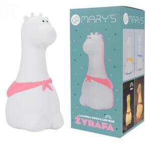 Lampka nocna dla dzieci bezprzewodowa RGBW biała żyrafa LED 1W Mary's