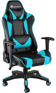 Tectake 403206 fotel biurowy musou - czarno/błękitny