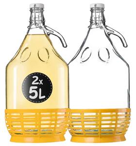 Balon Gąsior na wino z korkiem mechanicznym 5L
