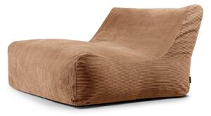 Brązowy sztruksowy worek do siedzenia Sofa Lounge – SLOWDOWN