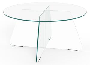 Szklany okrągły stolik ø 80 cm Samos – Actona