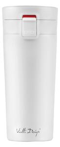 Biały podróżny kubek termiczny Vialli Design Fuori, 400 ml