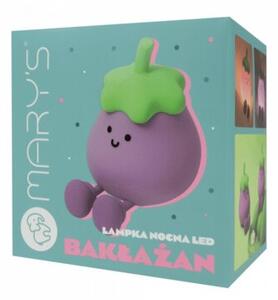 Lampka nocna dla dzieci bezprzewodowa fioletowa bakłażan LED 2.5W Mary's