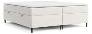 Kremowe łóżko boxspring ze schowkiem 160x200 cm Araya – Maison de Rêve