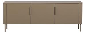 Szarobrązowa szafka pod TV z litego drewna sosnowego 154x56x44 cm Gunnar – WOOOD