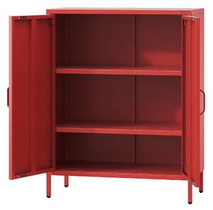 Szafka z półkami VITO, 800 x 1015 x 400 mm, Modern: czerwona