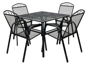 Metalowy stół ogrodowy - 72 x 90 x 90 cm