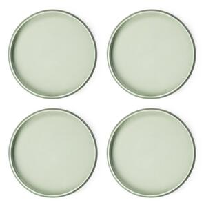 Zielone kamionkowe talerze zestaw 4 szt. ø 22 cm Aura Rondo – Bonami Selection