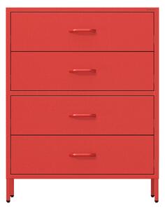 Komoda CARLA, 800 x 1015 x 400 mm, Modern: czerwona