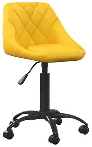 Musztardowy minimalistyczny fotel obrotowy Z4-T64
