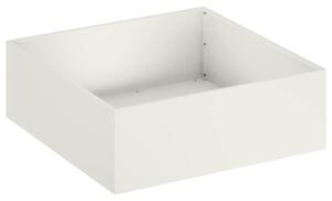 Doniczka ogrodowa Biały 60 x 60 x 20 cm Stal zimnogięta