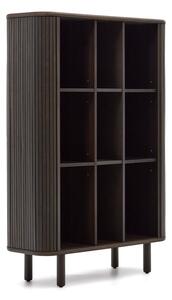 Ciemnobrązowa szafka w dekorze jesionu z drzwiami przesuwnymi 110x160x40 cm Mailen – Kave Home