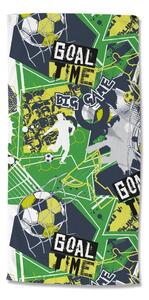 Zielony aksamitny ręcznik plażowy dla dzieci 75x150 cm Goaltime – Good Morning