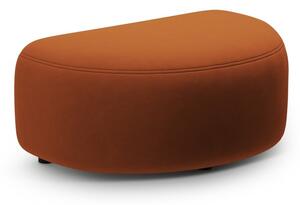 Aksamitny podnóżek w kolorze terakoty Kate – Micadoni