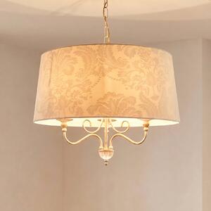 Lampa wisząca Sofia Ecrie Jupiter, możliwość ściemniania, kremowy / amber, salon / jadalnia, metal
