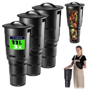 Podziemny kompostownik Varize czarny 3 szt