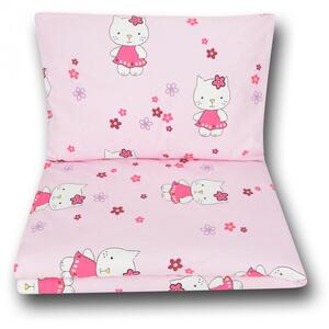 Pościel Do łóżeczka Niemowlęca Dziecięca Poszewki 120x90 - Hello Kitty