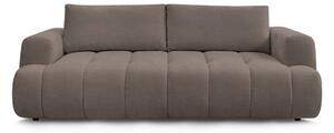Szarobrązowa rozkładana/ze schowkiem sofa 251 cm Fuji – Bobochic Paris