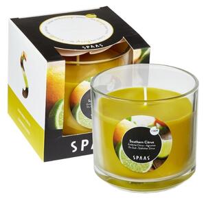 Świeca zapachowa w szkle SOUTHERN CITRUS 8,5 cm żółta