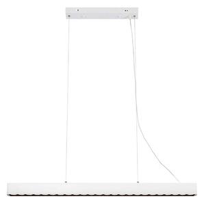 Biała lampa wisząca LED z metalowym kloszem Plano – Markslöjd