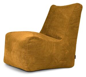 Musztardowy sztruksowy worek do siedzenia Seat Lounge – SLOWDOWN