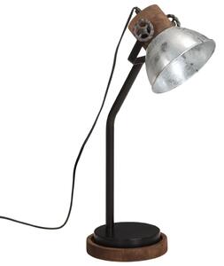 Lampa stołowa, 25 W, srebrny vintage, 18x18x60 cm, E27