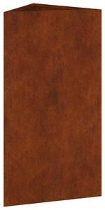 Donica ogrodowa, 40x34,5x75 cm, stal kortenowska