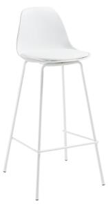 Biały hoker (wysokość siedziska 65 cm) Brighter – Kave Home