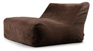 Ciemnobrązowy sztruksowy worek do siedzenia Sofa Lounge – SLOWDOWN