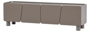 Brązowa szafka pod TV z litego drewna sosnowego 200x58x45 cm Root – WOOOD