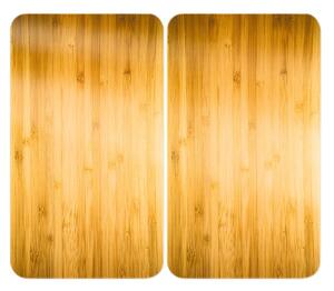 Płyty ochronne na kuchenkę ze szkła hartowanego zestaw 2 szt. 52x30 cm Wooden – Maximex