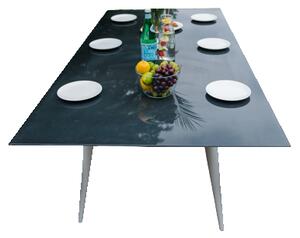 Duży aluminiowy stół obiadowy 200x100