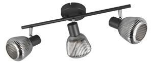 Czarna lampa punktowa ø 10 cm Tarifa – Trio